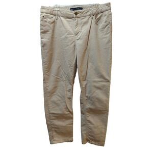 Boden Denim brand Slim Straight cords 14 women tan corduroy pants high waist